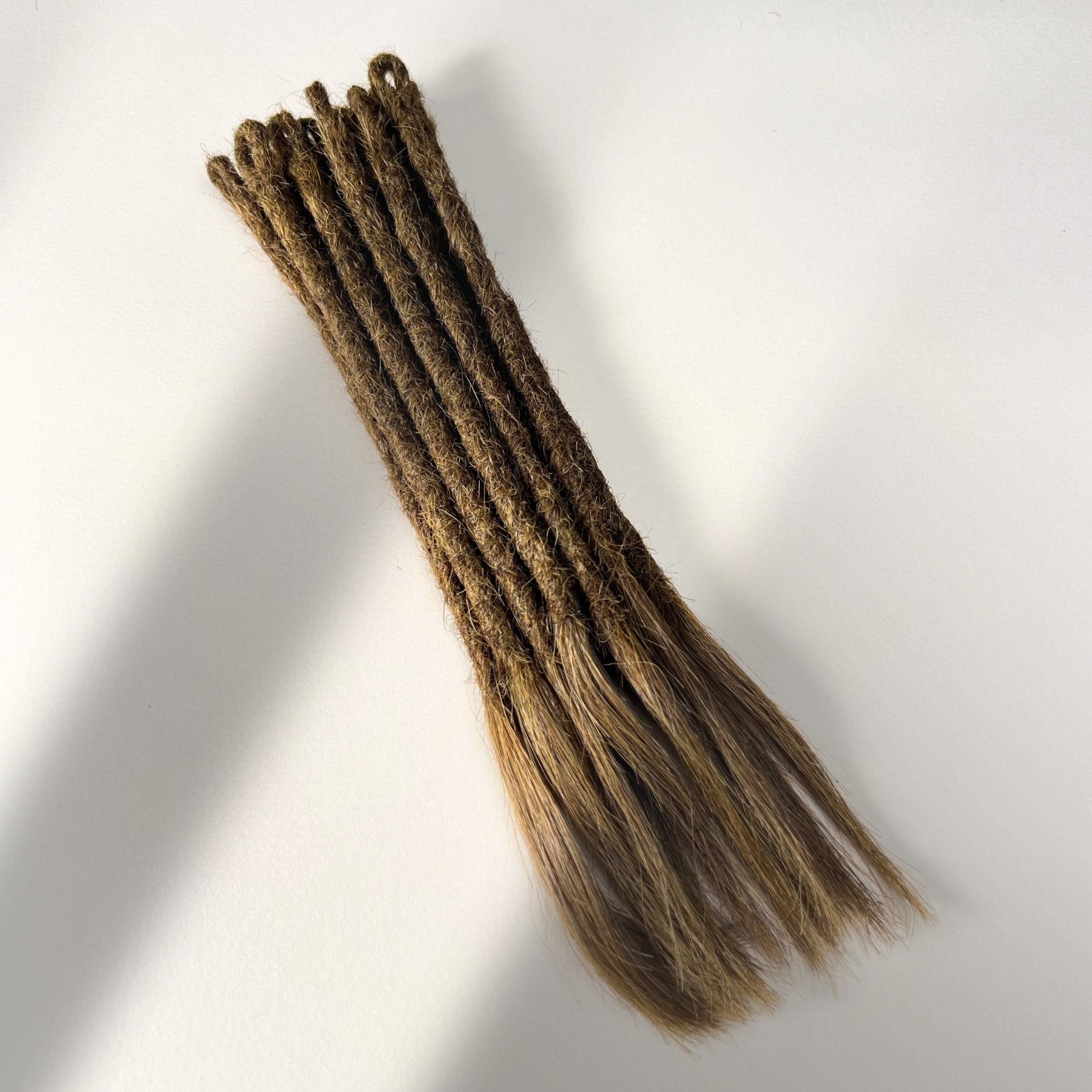 10 Handcrafted Temporary Single Ended Locs in 6D Pure Source - Full Product View