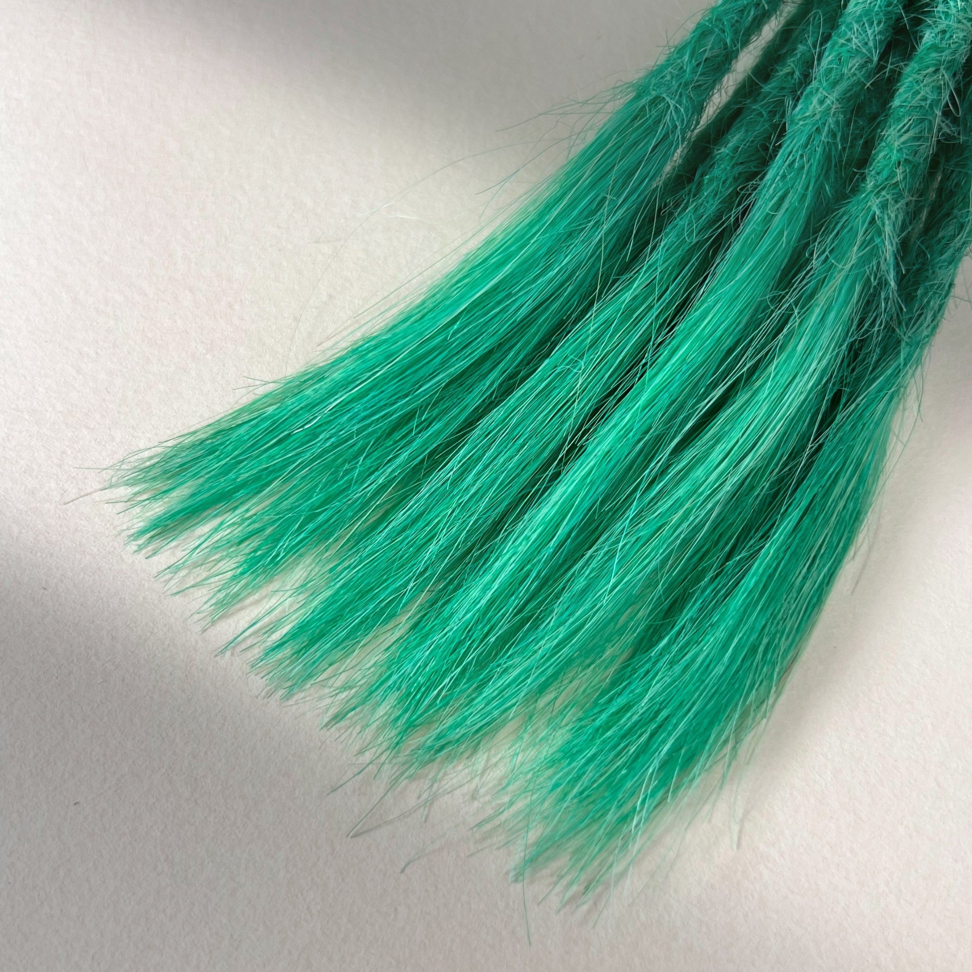 Straight Locs | Esmeralda Green