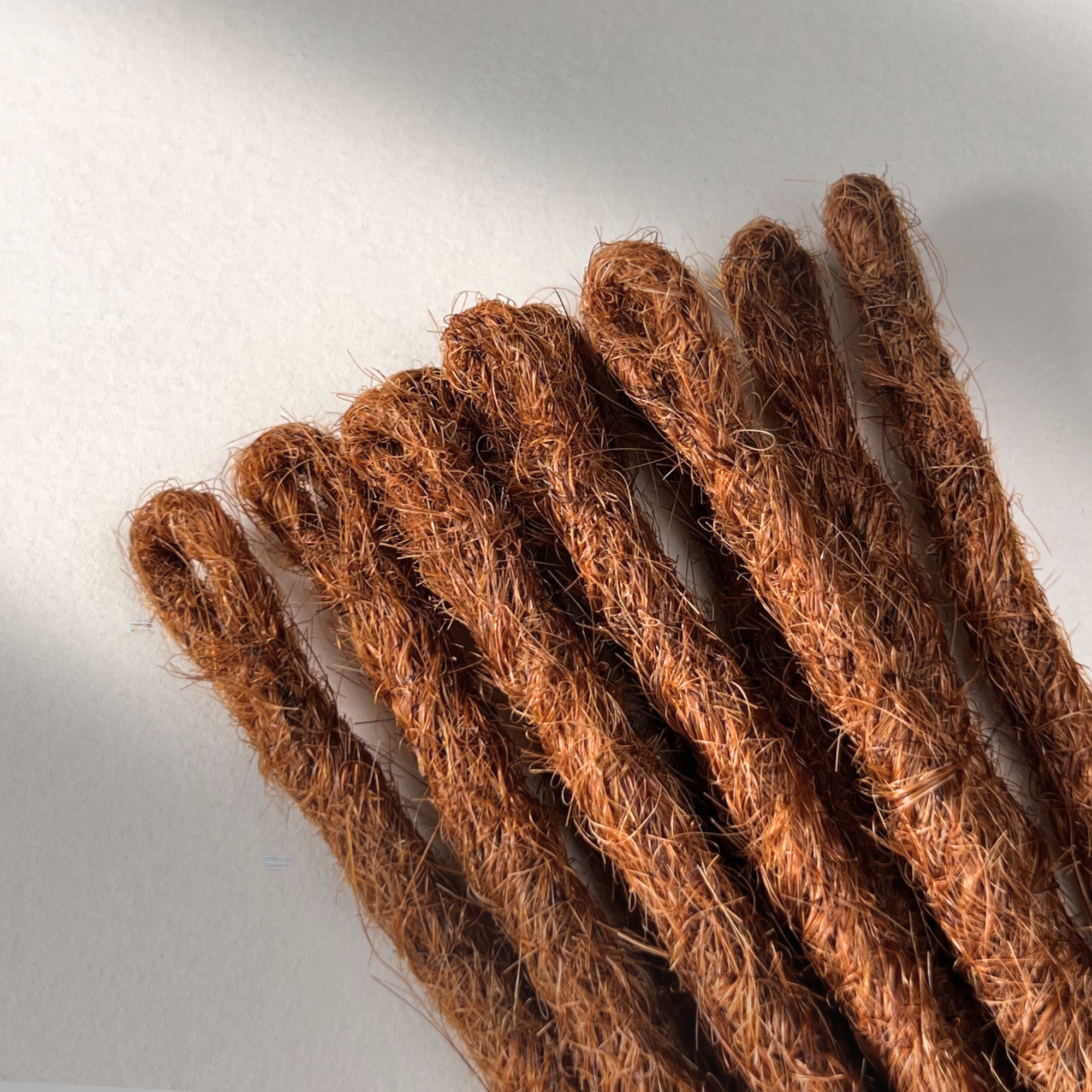 Straight Locs | Burnt Sienna