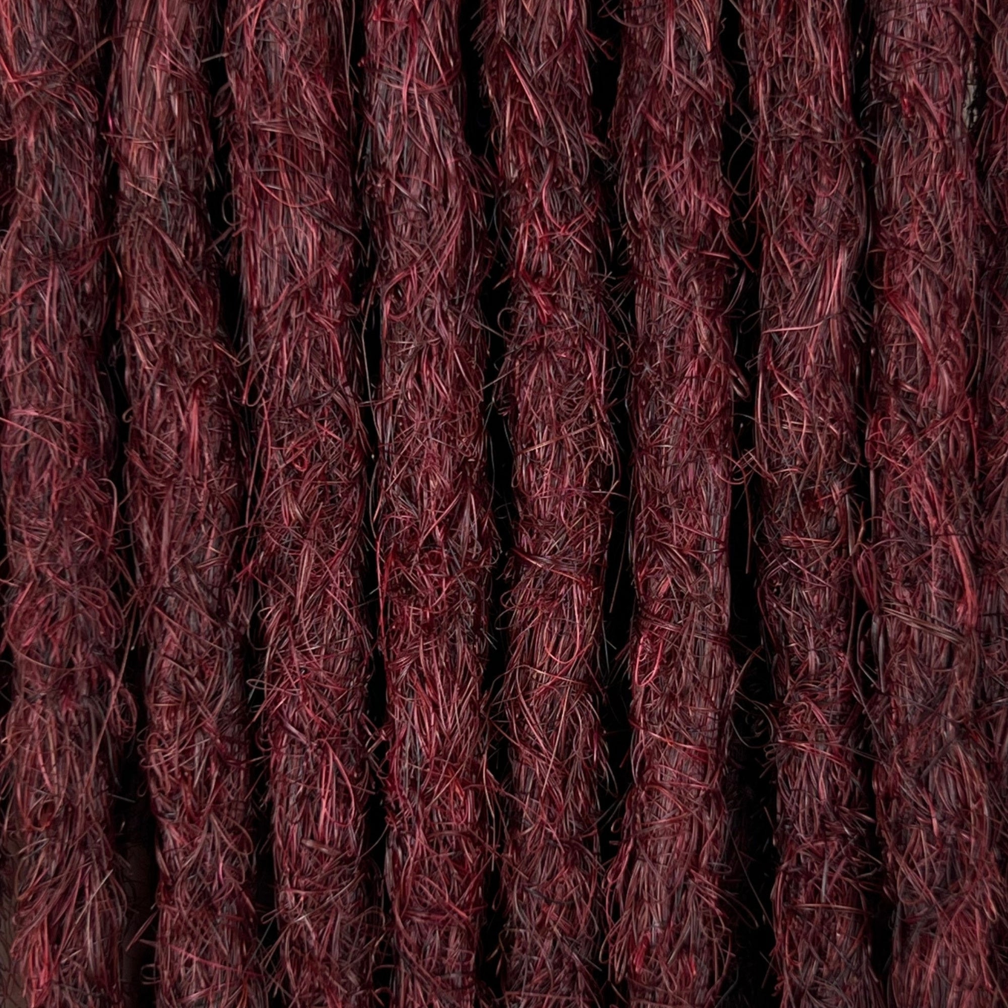 Straight Locs | Burgundy