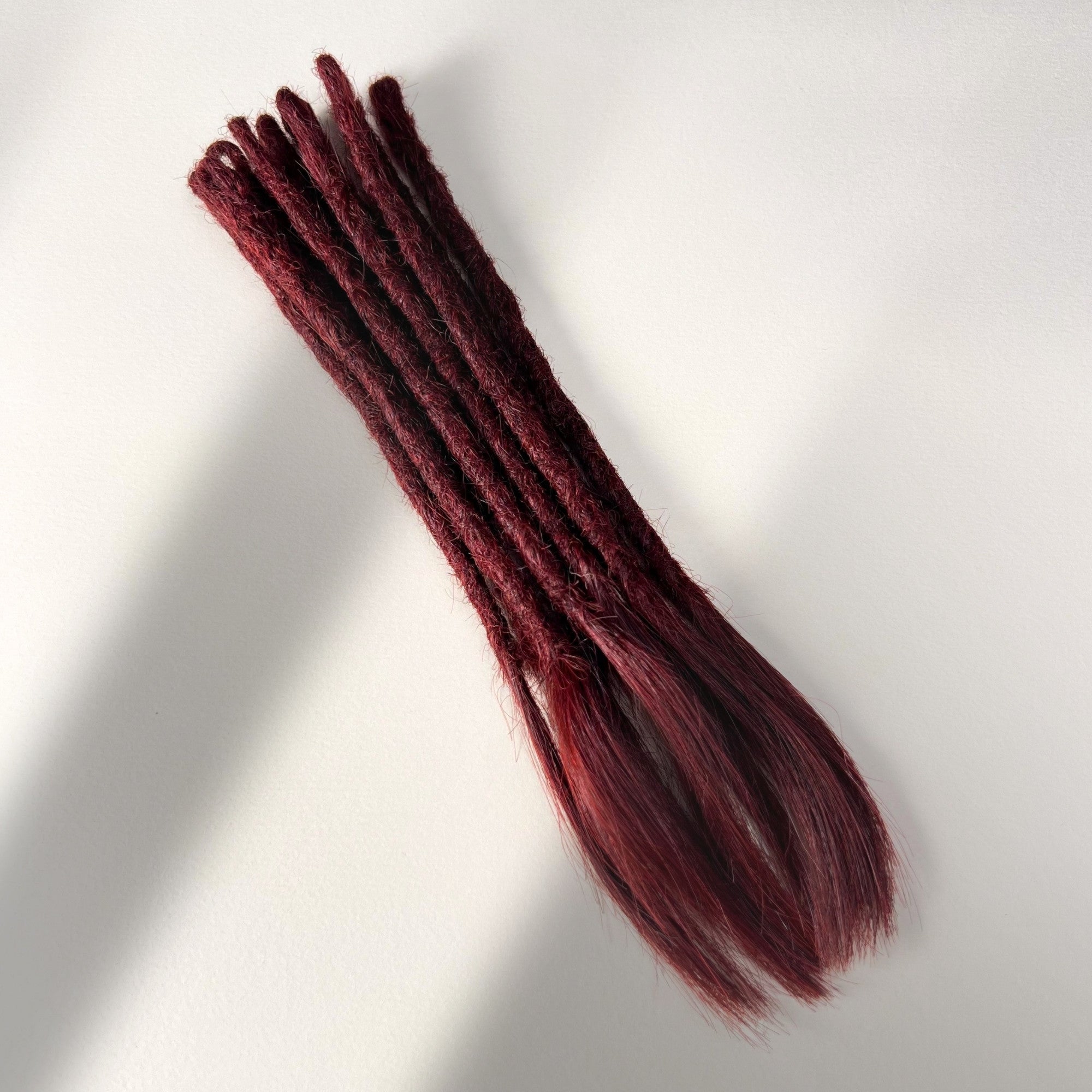 Straight Locs | Burgundy