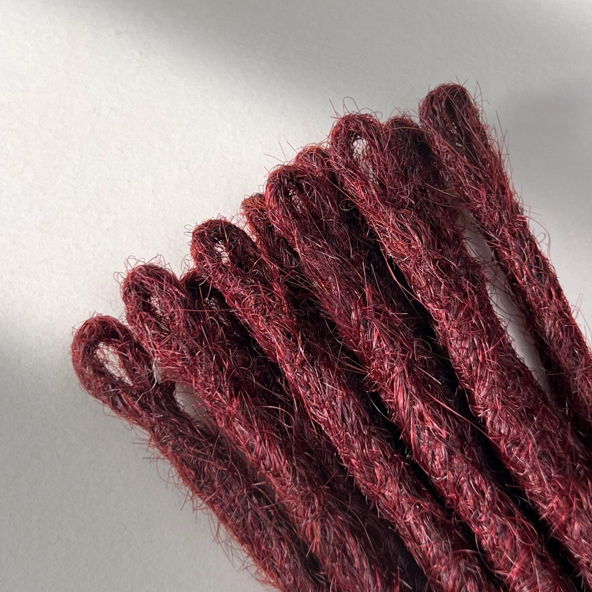 Straight Locs | Burgundy
