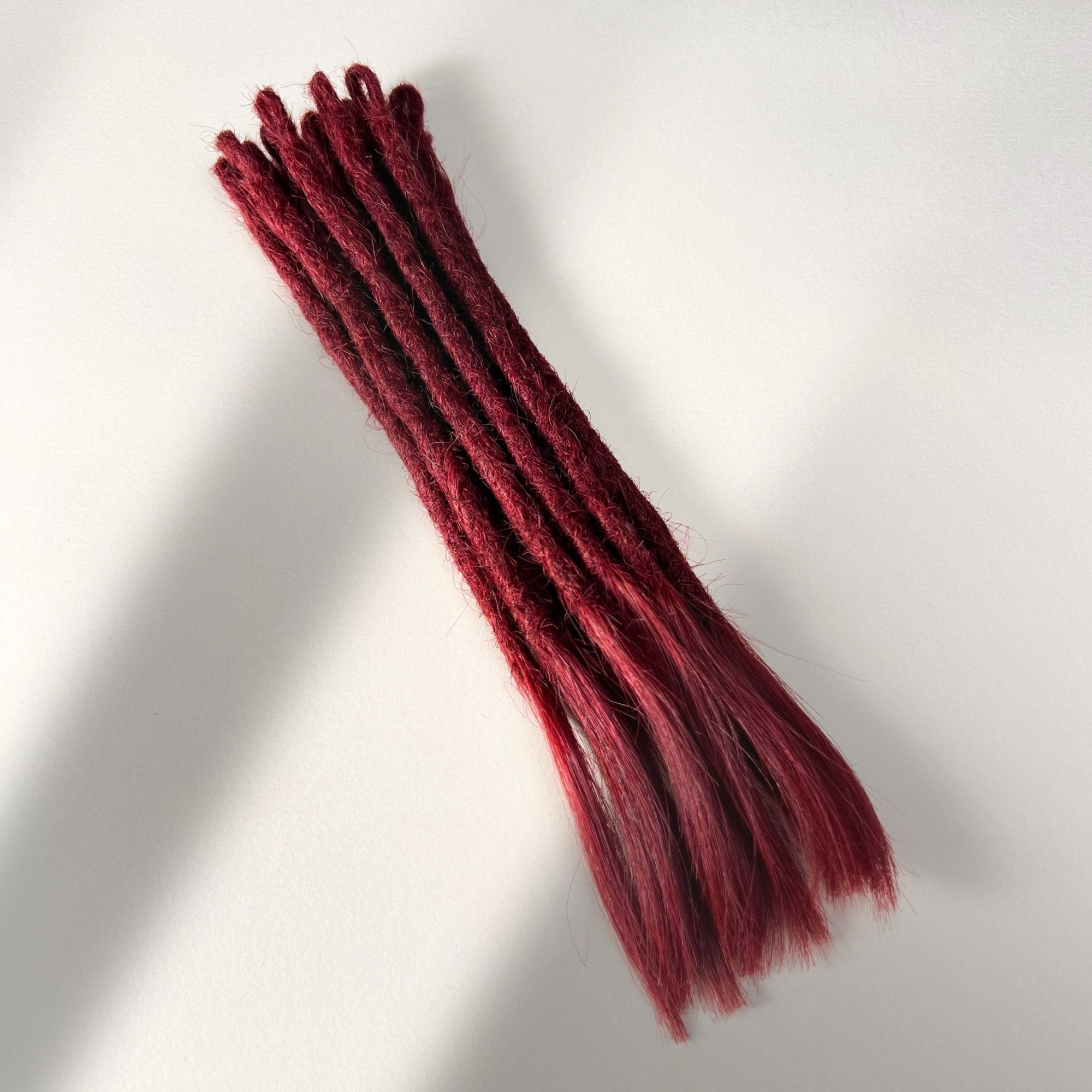 Straight Locs | Garnet Glow
