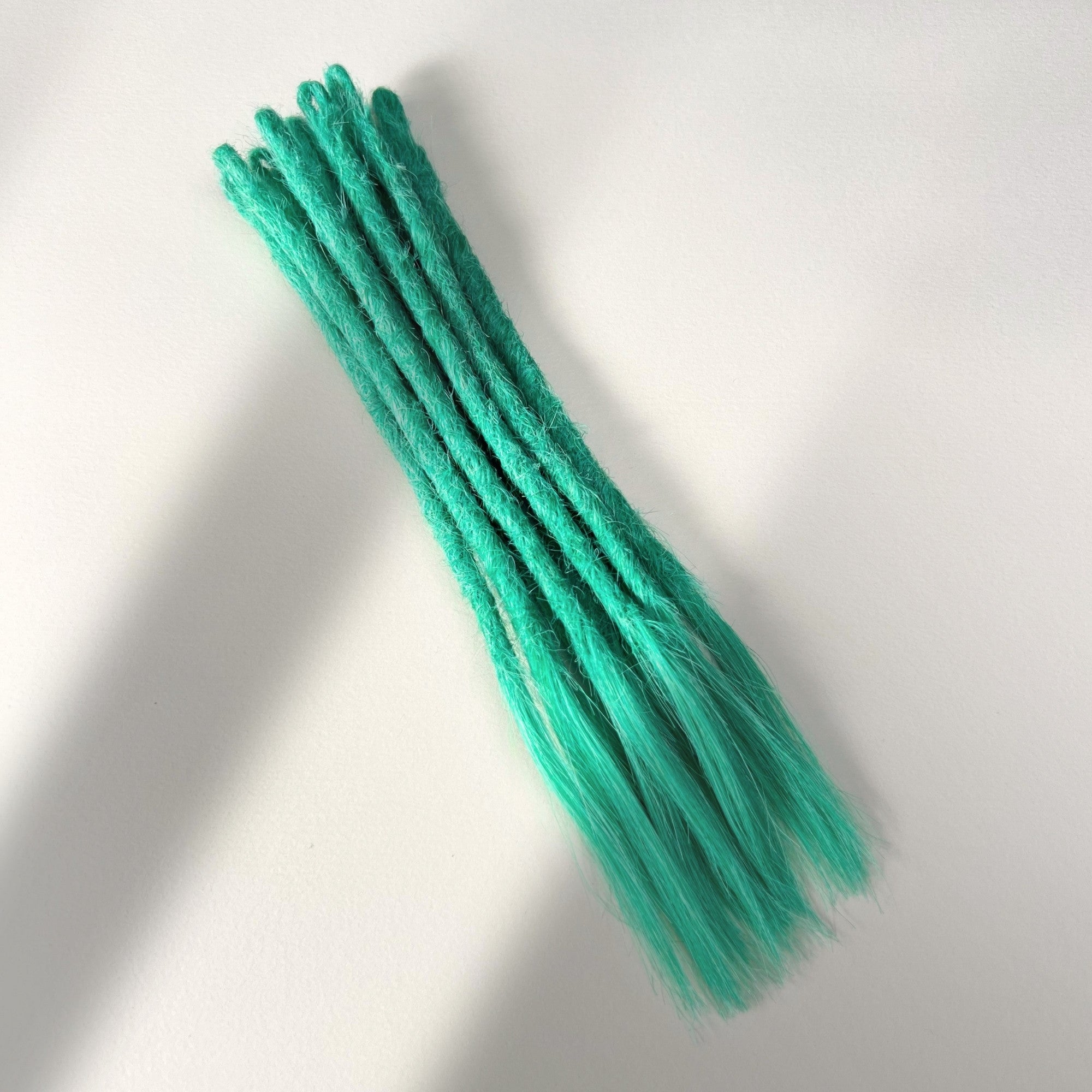 Straight Locs | Esmeralda Green