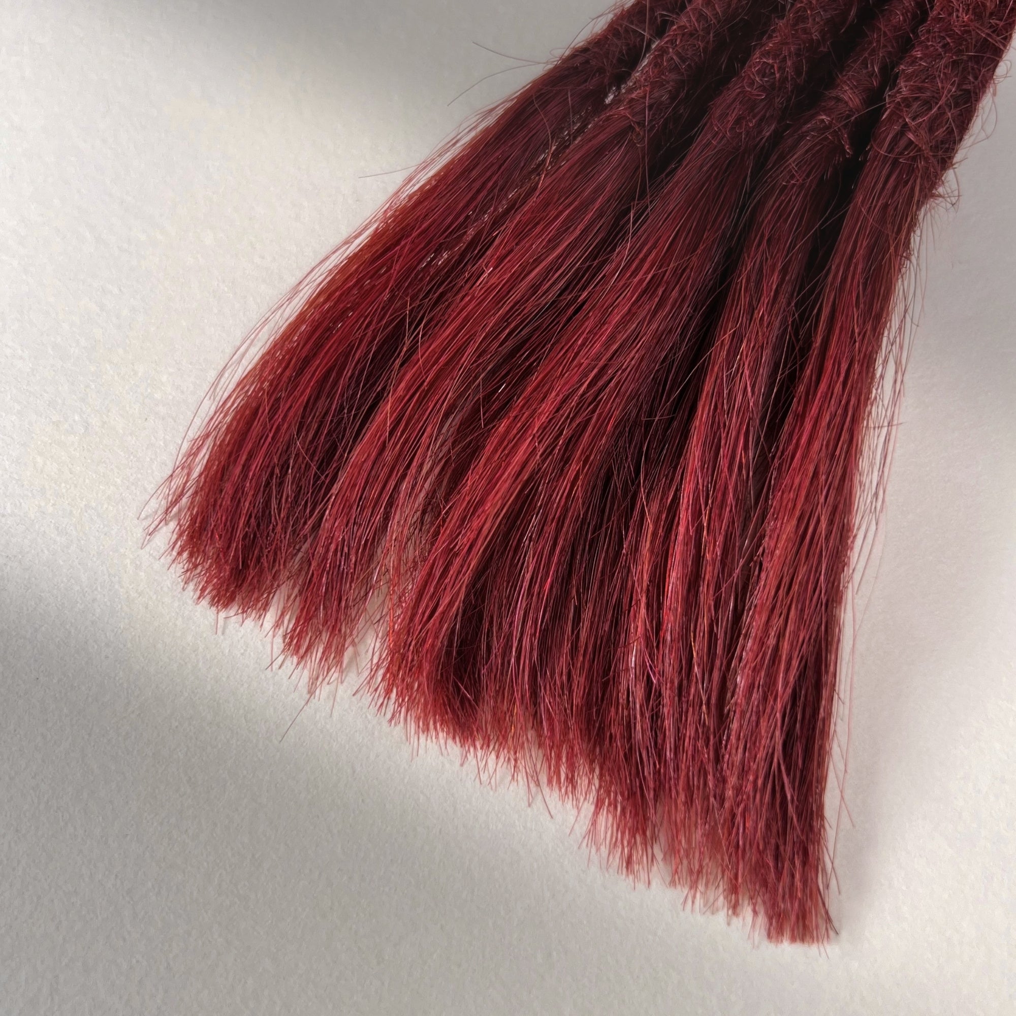 Straight Locs | Garnet Glow 7C | Open Ends