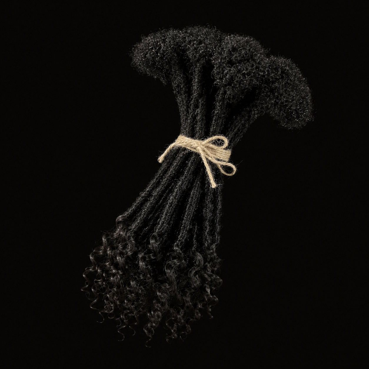 Crochet Kinky Locs | Black 1B | Open Ends