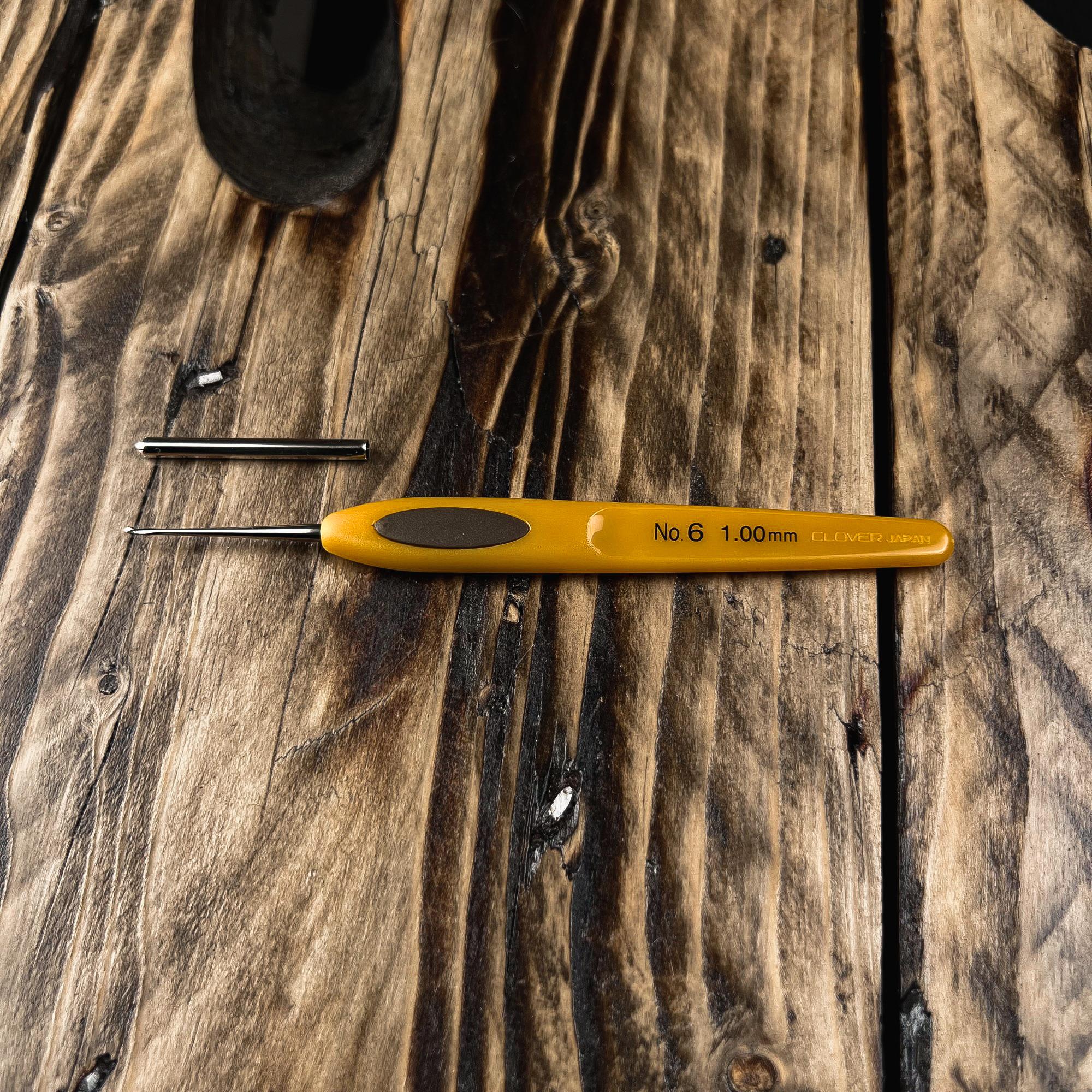 Clover Micro Crochet Hook No. 6 (1.00 mm) for creating, maintaining and repairing Locs and Dreadlocks.