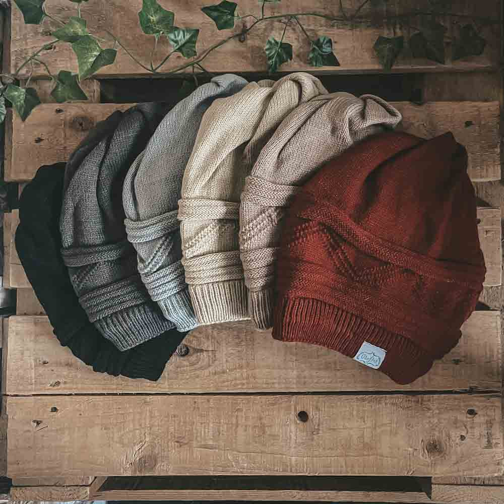 CrafterElena Triangle beanies for locs in multiple colors