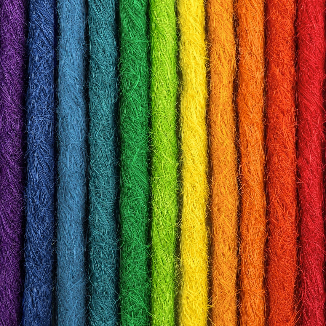 Handcrafted human hair Loc Extensions in the Creative Color Family featuring vibrant fashion colors across the rainbow spectrum.
