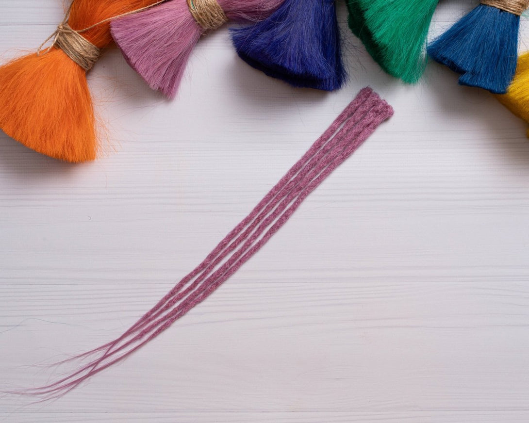 Clip-in dreadlock extensions V14 Aqua Purple - Dreadradar